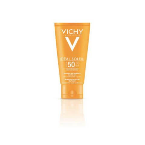 Vichy וישי תחליב פנים לעור Dry Touch SPF50
