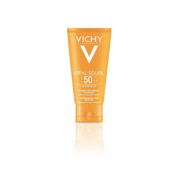 Vichy וישי תחליב פנים לעור Dry Touch SPF50
