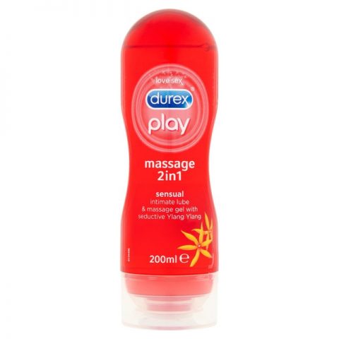 Durex Sensual Massage ג'ל עיסוי חושני מועשר בתמצית פרחי יילנג יילנג