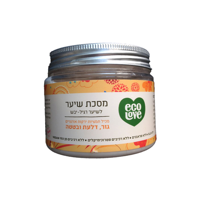 אקו לאב מסיכה לשיער רגיל יבש סדרה כתומה - פארמה סטור